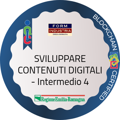SVILUPPARE CONTENUTI DIGITALI - Intermedio 4